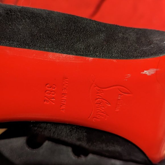 Christian Louboutin Black and Red Heels - Picture 6 of 6